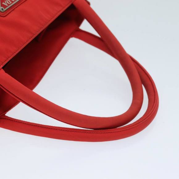 PRADA Hand Bag Nylon Red Auth ar11857 - Picture 7 of 16